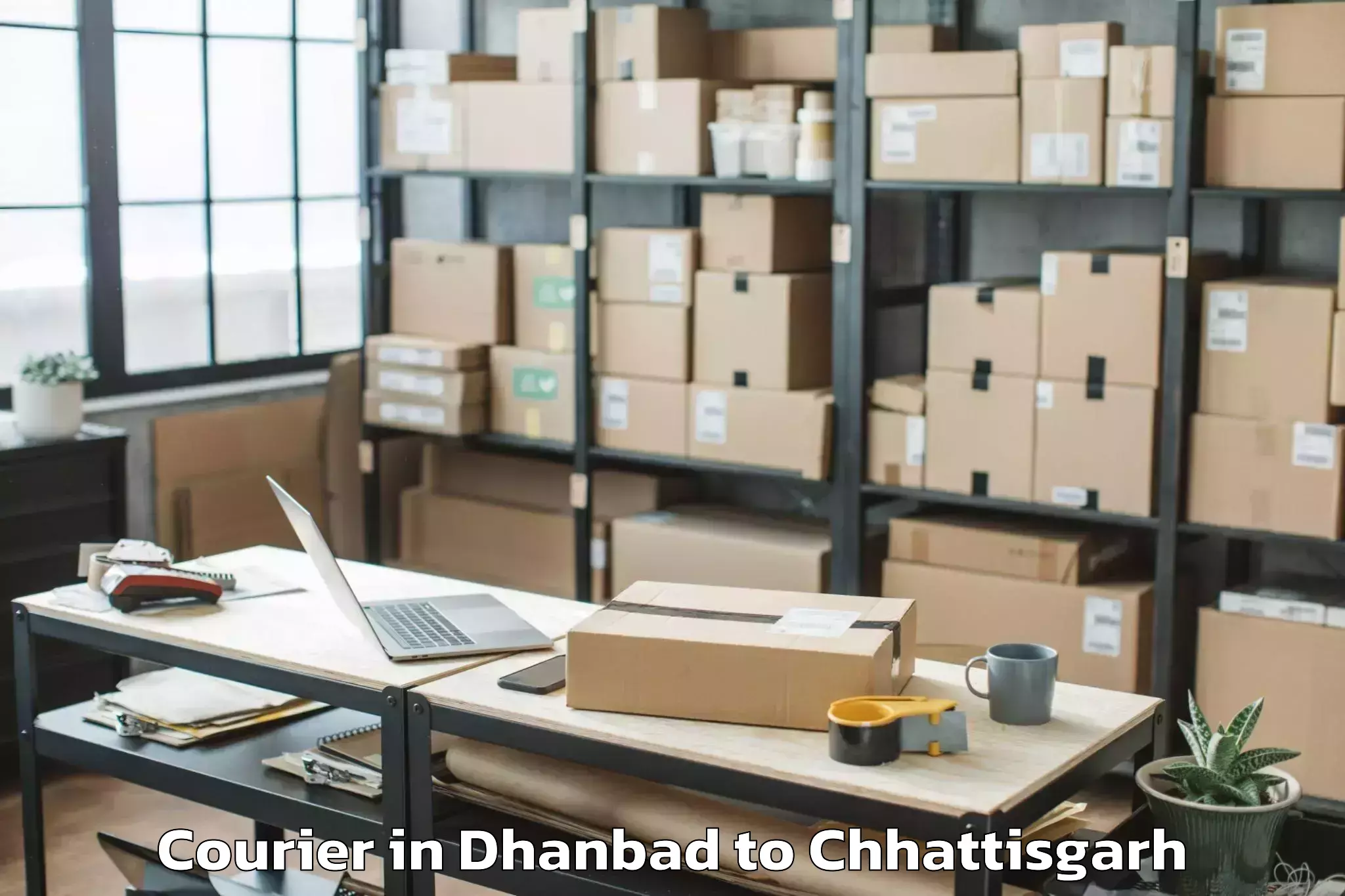 Reliable Dhanbad to Shivrinarayan Courier